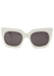 Studded oversized cat-eye sunglasses - Alaïa