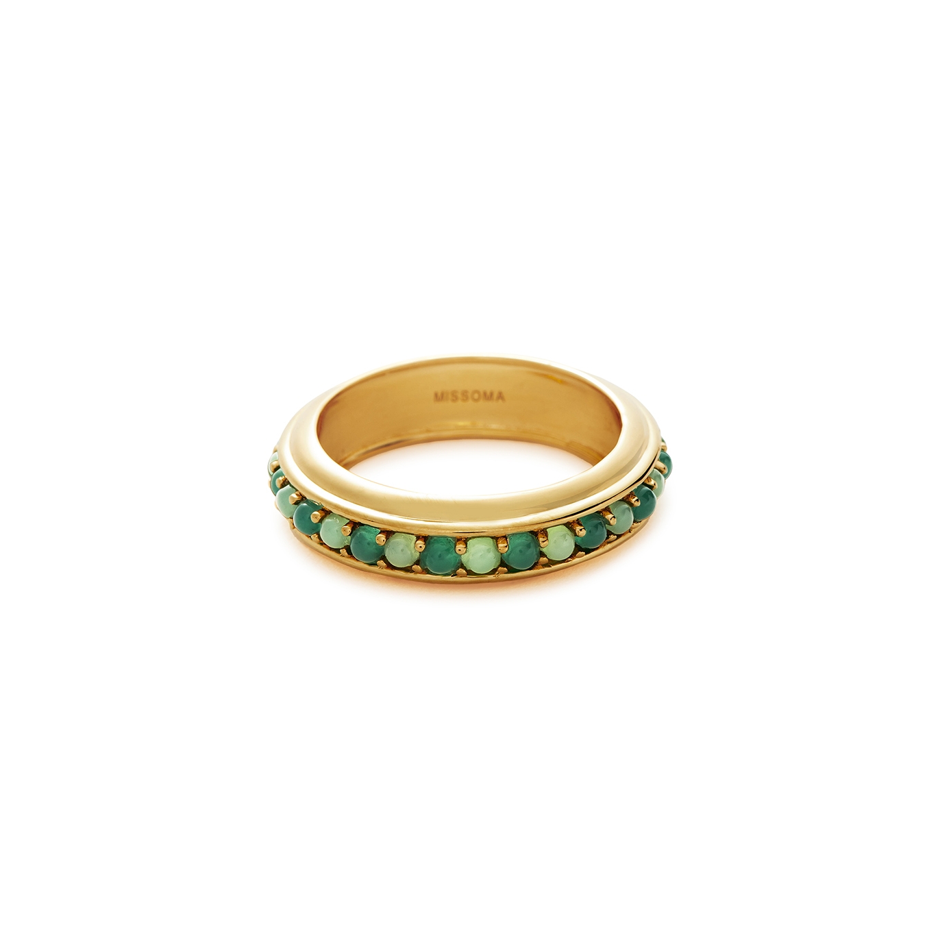Missoma Hot Rox 18kt Gold-plated Vermeil Ring - Petite
