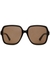 Oversized square-frame sunglasses - Gucci