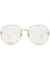 Round-frame optical glasses - Gucci