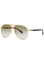 Monogrammed aviator-style sunglasses - Gucci