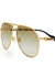 Monogrammed aviator-style sunglasses - Gucci