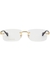 Rectangle-frame rimless optical glasses - Gucci