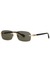 Narrow rectangle-frame sunglasses - Gucci