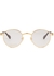 Gold-tone round-frame optical glasses - Gucci
