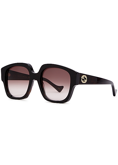 Gucci Oversized round-frame sunglasses - Harvey Nichols