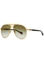 GG-print aviator-style sunglasses - Gucci