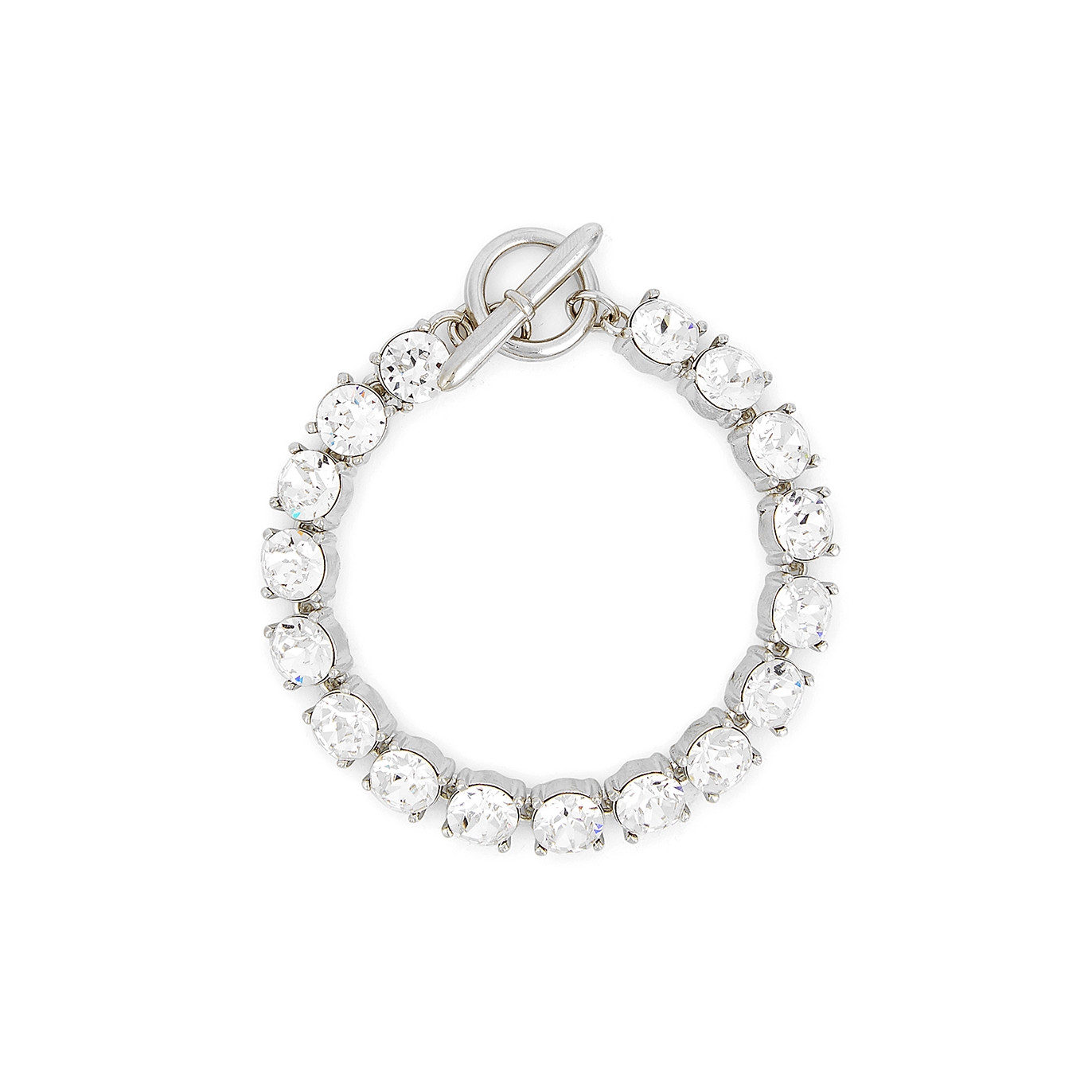 Kenneth Jay Lane Crystal-embellished Bracelet - Silver - One Size