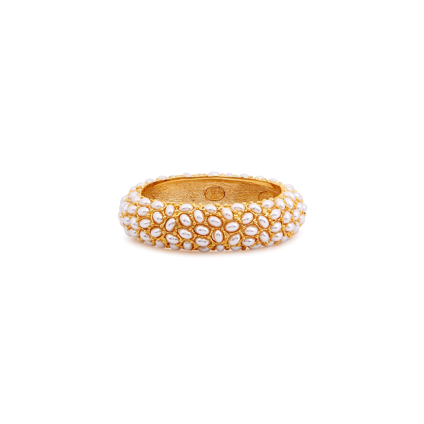 Kenneth Jay Lane Cultura Pearl Cabochon-embellished Bracelet - Gold - One Size
