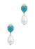 Crystal and pearl-embellished drop earrings - Kenneth Jay Lane