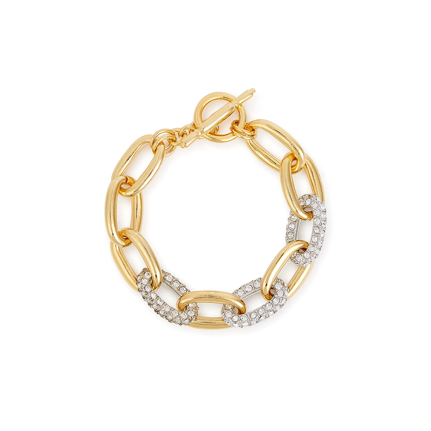 Kenneth Jay Lane Crystal-embellished Chain Bracelet - Gold - One Size