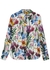 Floral-print stretch-crepe shirt - Stella McCartney