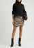 Tiger-jacquard wool-blend wrap skirt - Stella McCartney