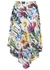 Floral-print crepe de chine midi skirt - Stella McCartney