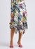 Floral-print crepe de chine midi skirt - Stella McCartney