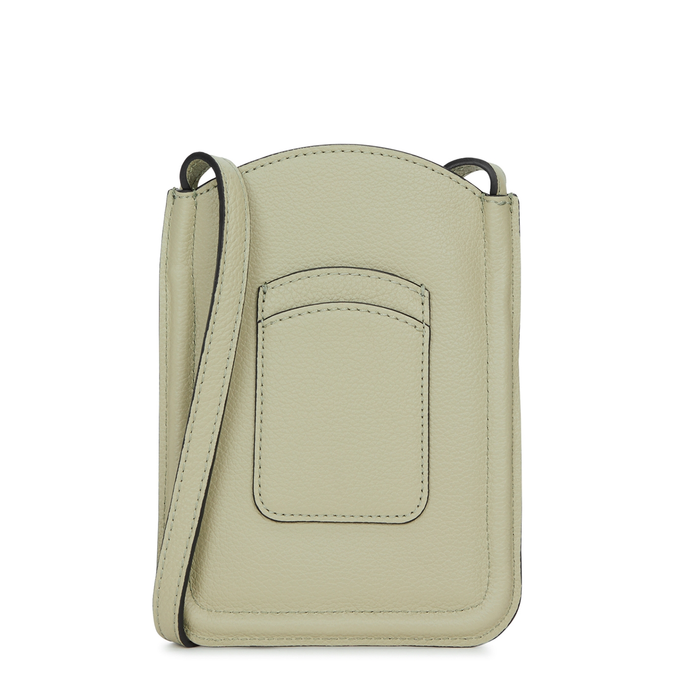 Chloé Marcie Leather Cross-body Phone Case In Sage