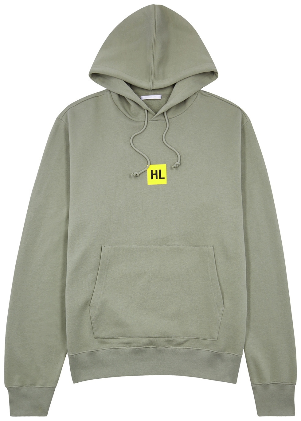 Helmut Lang Printed hooded cotton sweatshirt