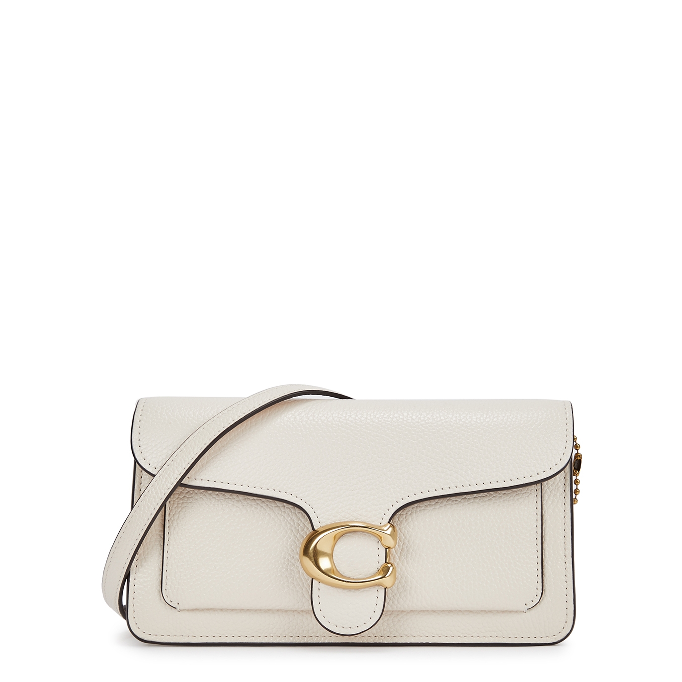 Coach Tabby Leather Wallet-on-chain - White