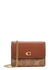 Monogrammed leather wallet-on-chain - Coach
