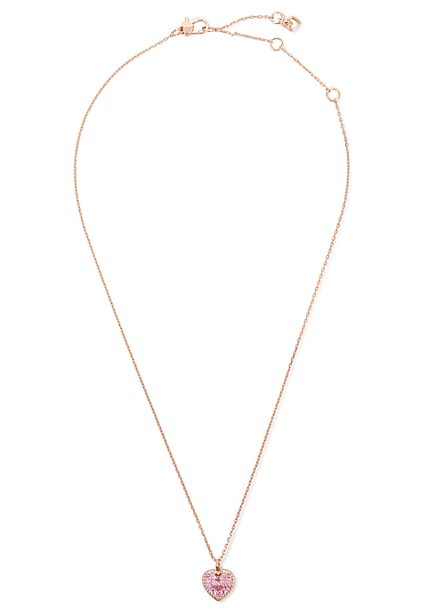Kate Spade New York Heart crystal-embellished necklace - Harvey Nichols