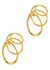 Twisted 14kt gold-plated hoop earrings - ALEXIS BITTAR