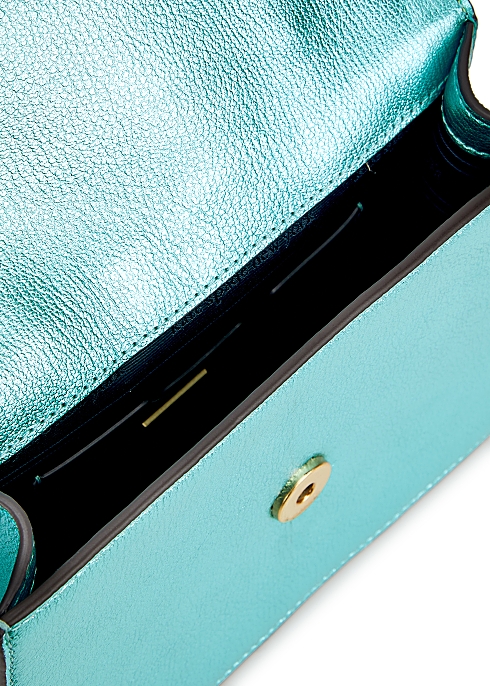 Kate Spade New York Bijou metallic leather top handle bag - Harvey Nichols