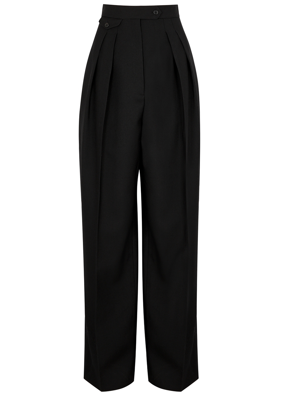 THE ROW Marcellita wide-leg wool-blend trousers - Harvey Nichols