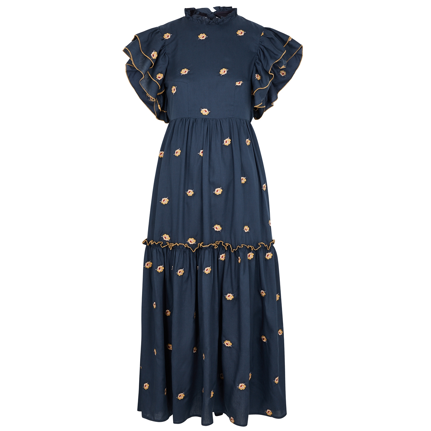 Lug Von Siga Phoebe Embroidered Midi Dress