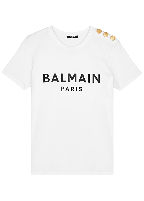 Balmain Logo-print T-shirt - Harvey Nichols