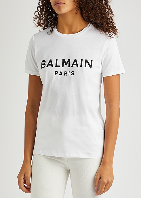 Balmain Logo-print T-shirt - Harvey Nichols