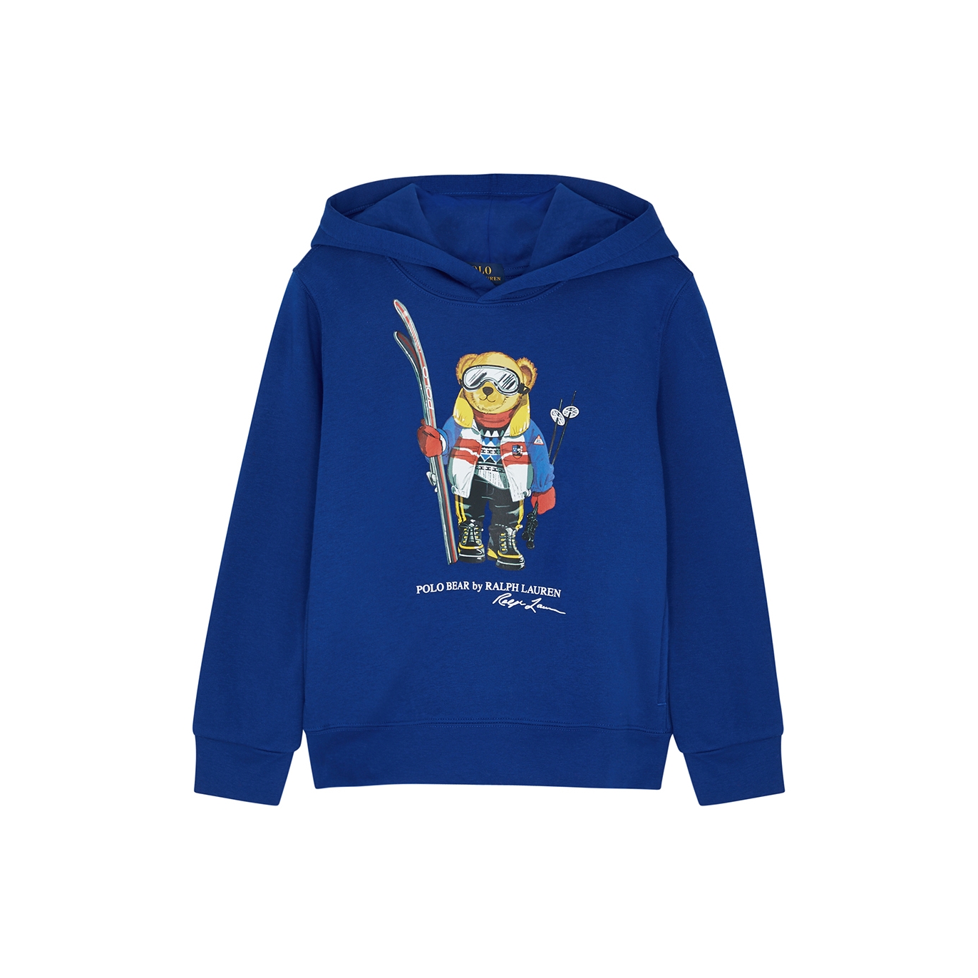 Polo Ralph Lauren Kids Logo Hooded Cotton-blend Sweatshirt (1.5-6 Years) - Blue - 3 Years