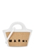 Tropicalia micro leather and raffia basket bag - Marni