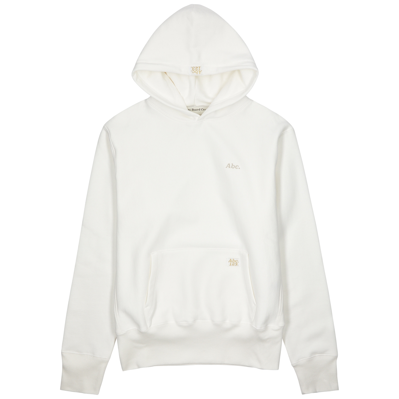 Advisory Board Crystals Logo Hooded Cotton-blend Sweatshirt - White - S