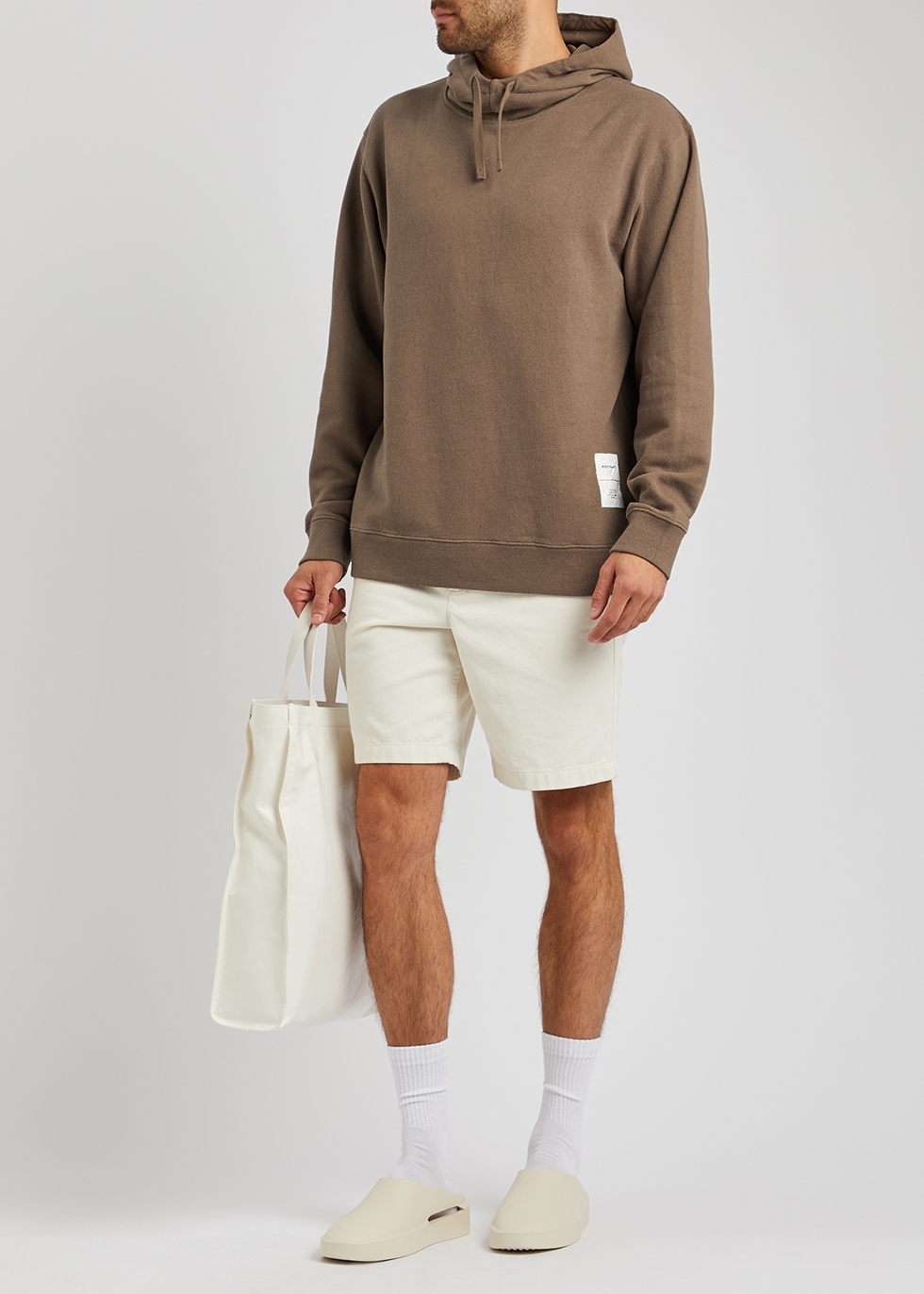 Norse Projects Fraser Tab Series hooded cotton sweatshirt - Harvey