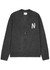 Flecked logo wool cardigan - Norse Projects