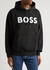 Logo hooded cotton sweatshirt - HUGO BOSS