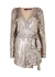 Bridget sequin-embellished mini wrap dress - ROTATE Birger Christensen
