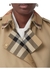 Check panel cotton gabardine trench coat - Burberry