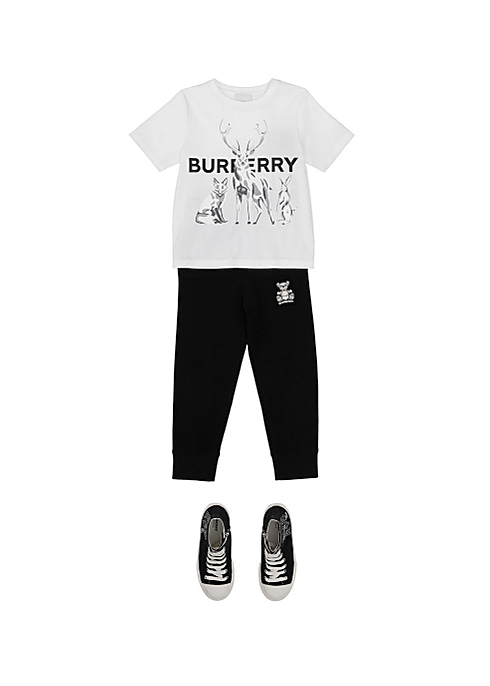 Burberry Animal kingdom print cotton t-shirt - Harvey Nichols