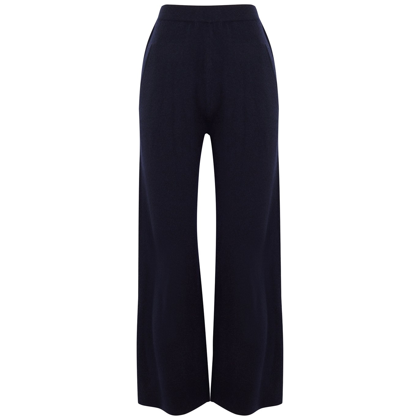 Allude Knitted Wool And Cashmere-blend Trousers - Navy - L