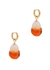 Pearl and glass 18kt gold-plated hoop earrings - Sandralexandra