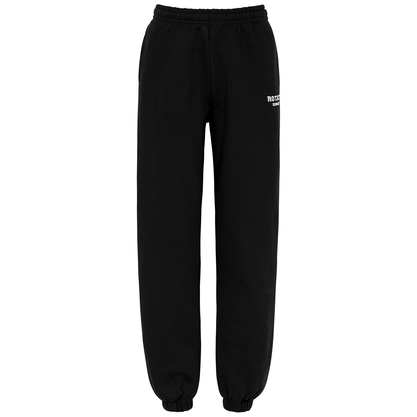 Rotate Sunday Classic Logo-embroidered Cotton Sweatpants - Black - S