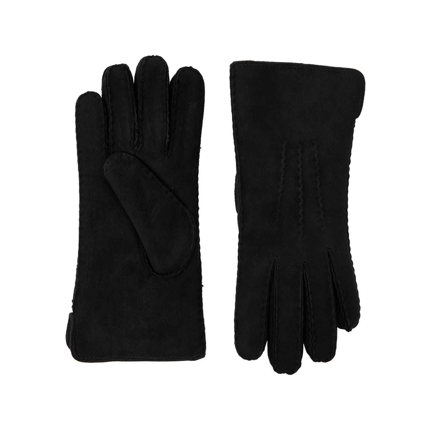 Dents Nancy Suede Gloves - Black - L