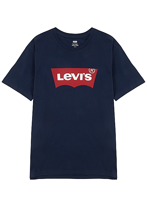 Levi's Navy logo cotton T-shirt - Harvey Nichols