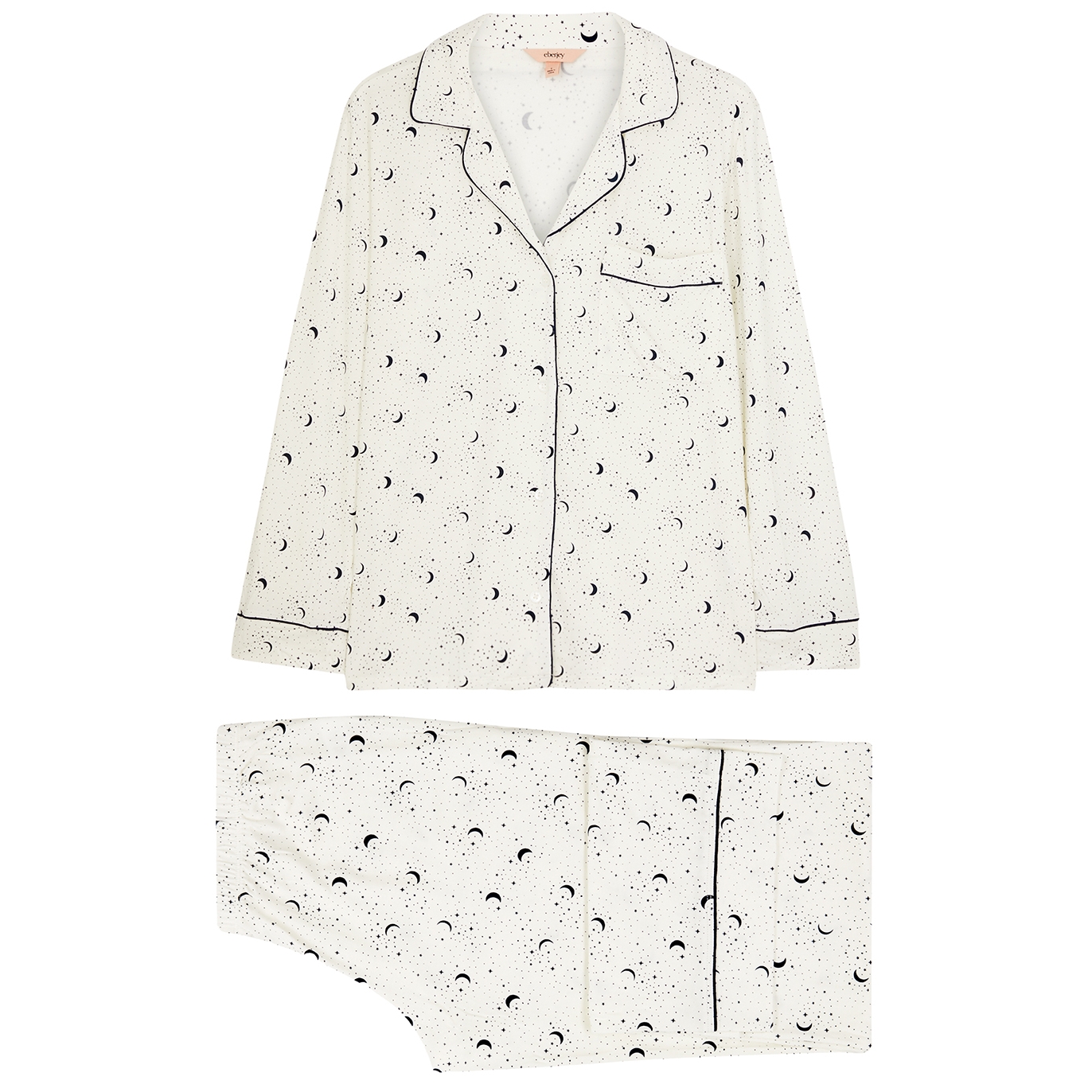 Eberjey Giselle Printed Stretch-jersey Pyjama Set - White - S
