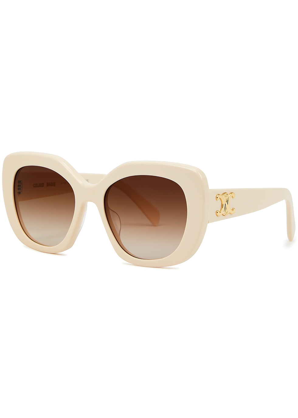 Celine Oversized oval-frame sunglasses - Harvey Nichols