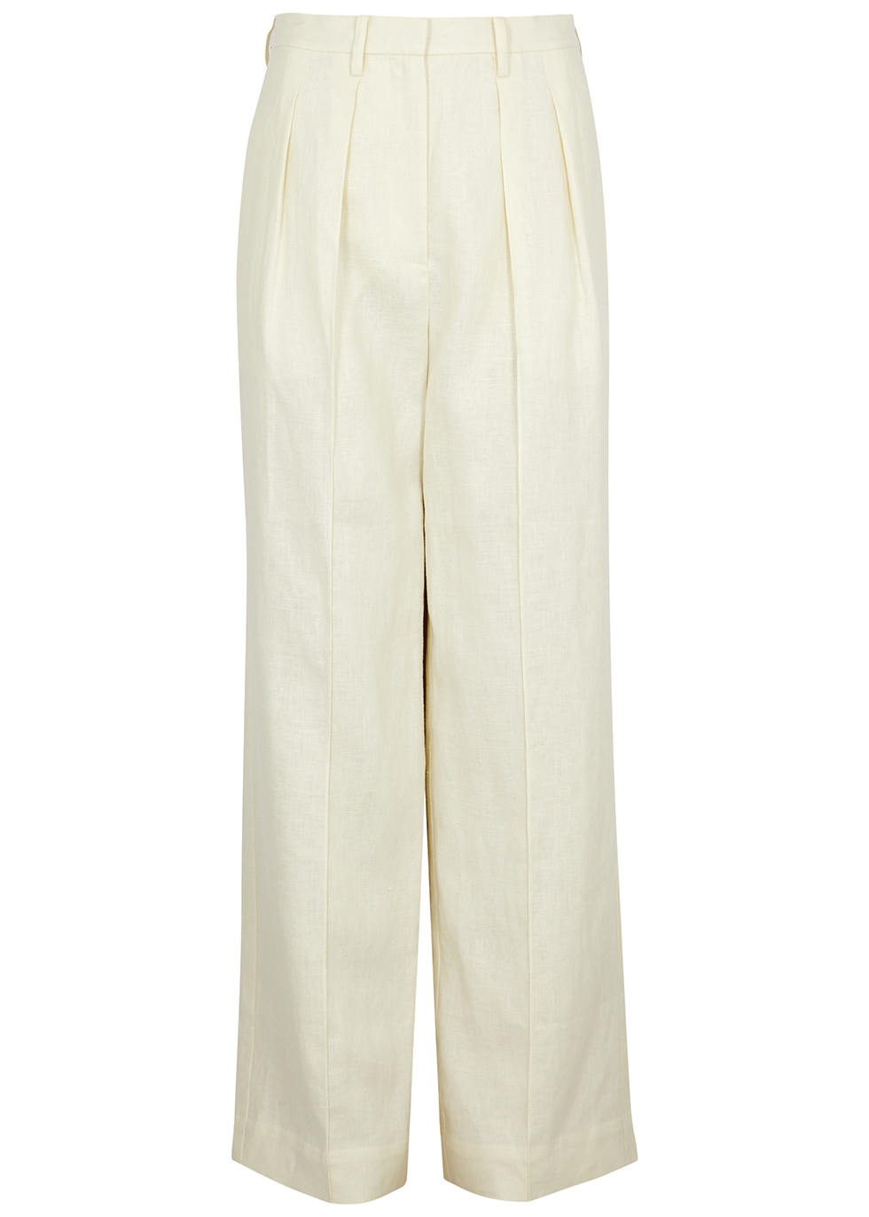 OROTON Wide-leg linen trousers - Harvey Nichols