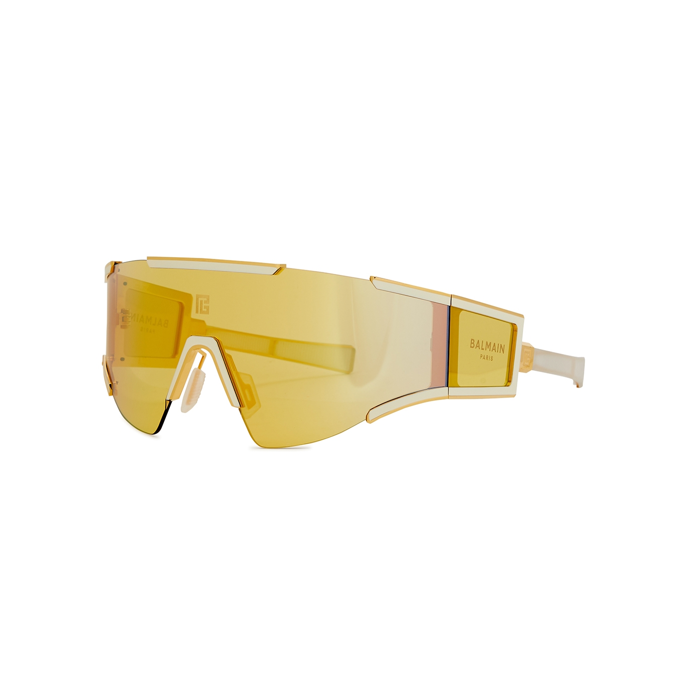 Balmain Fleche D-frame Acetate And Gold-tone Sunglasses