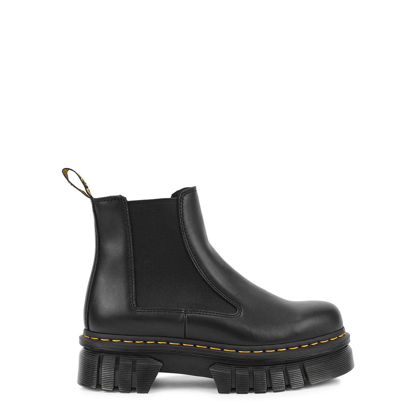 Dr Martens Audrick Leather Platform Chelsea Boots - Black - 5