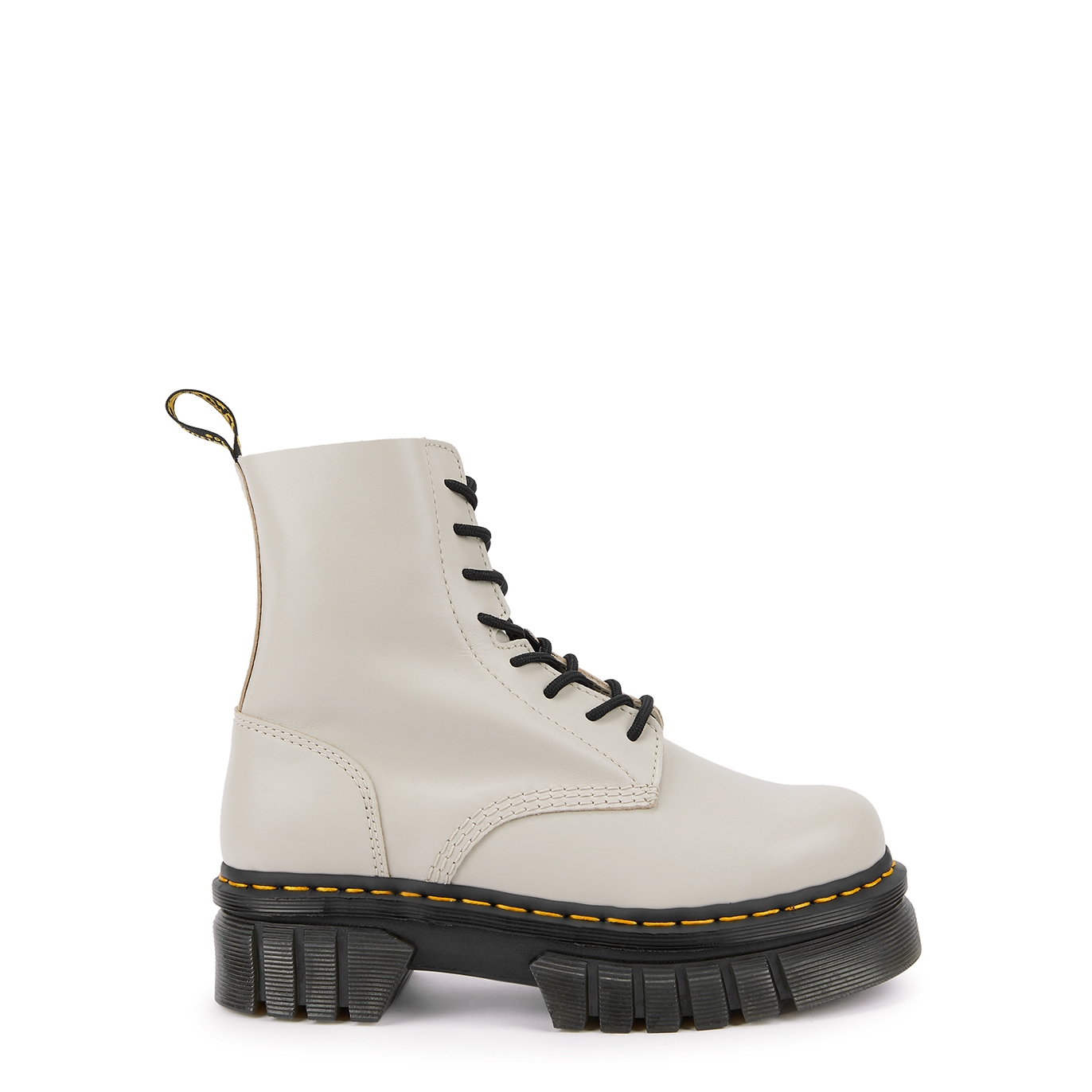 Dr Martens Audrick 8I Leather Ankle Boots Cream - 5 Smart Closet